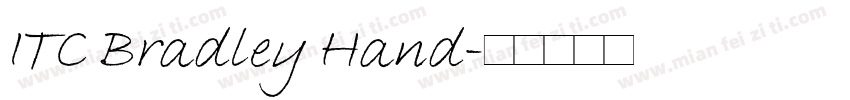 ITC Bradley Hand字体转换
